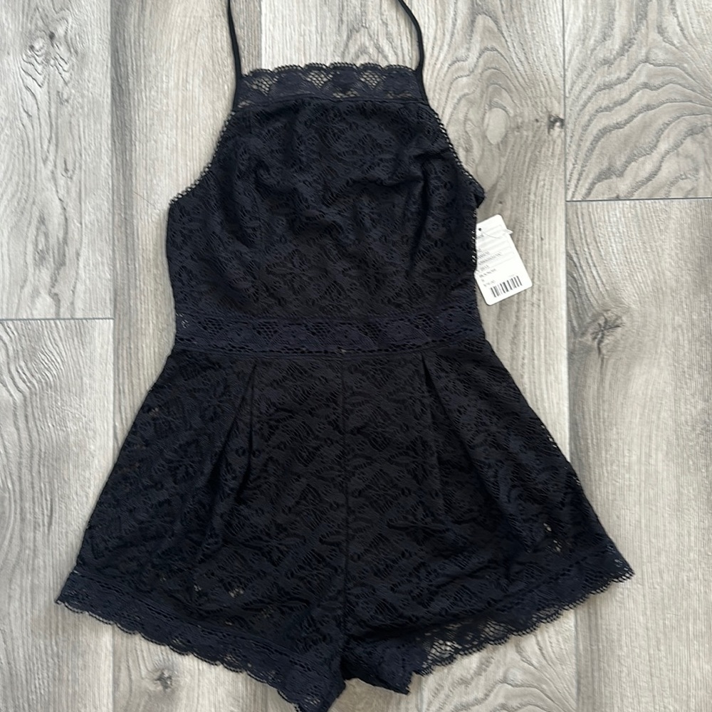 Kimchi blue black romper lace size s
